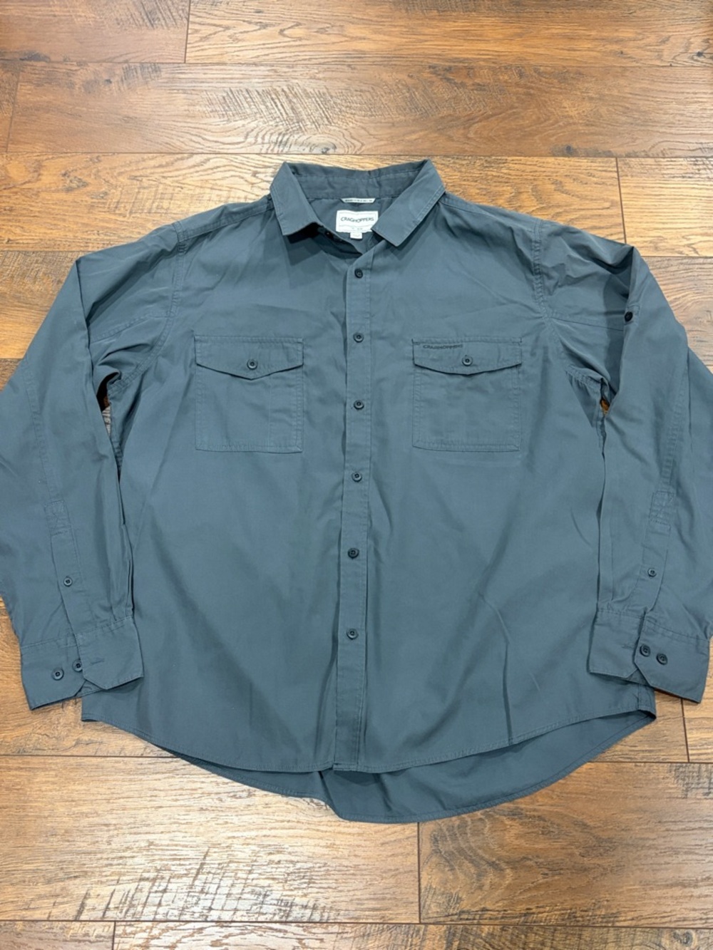 Craghoppers Men's Dark Gray Long-Sleeve Button Shirt